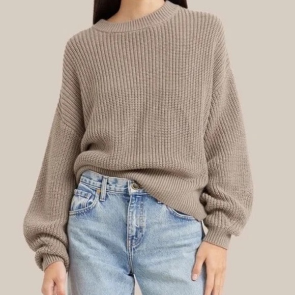 Modern Citizen Sweaters - Modern citizen Denise relaxed crewneck cotton/ wool blend pullover sweater XS/S